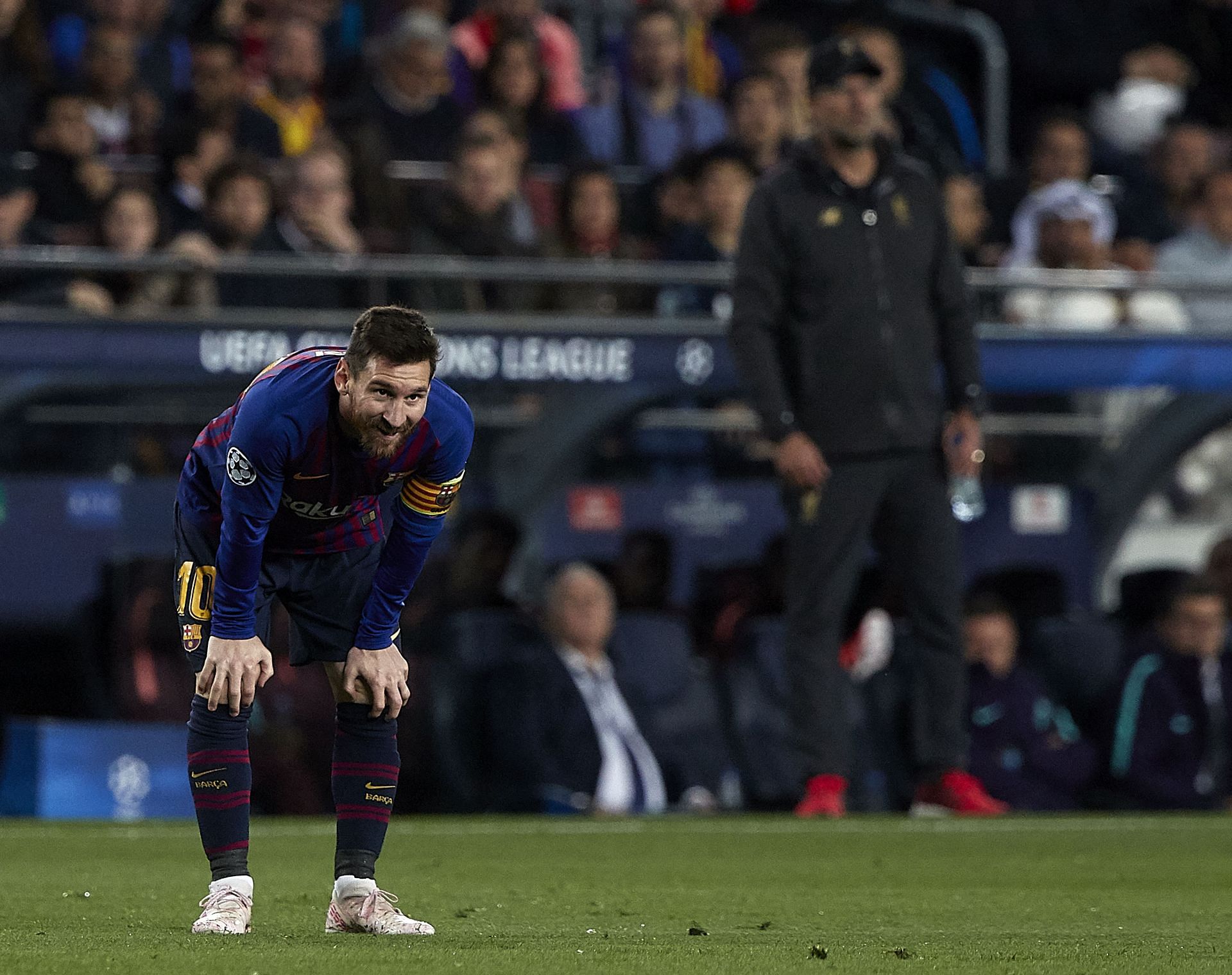Messi and Klopp (unfocused) - Source: Getty